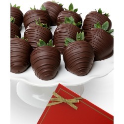 Chocolate Covered Company 12 All Dark Belgian Chocolate Berries