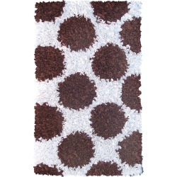 The Rug Market Polkamania Brown/White Rug