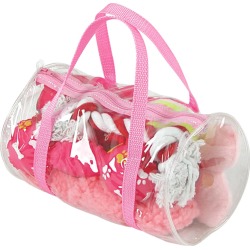 Pet Life 8 Piece Duffle Bag Pet Toy Set