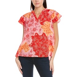 Nanette by Nanette Lepore Ruffle Sleeve Top found on Bargain Bro from Ruelala for USD $14.44