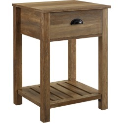 18in Country Single Drawer Side Table