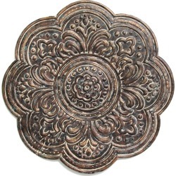 Stratton Home Decor Rustic Bronze Medallion Wall Decor