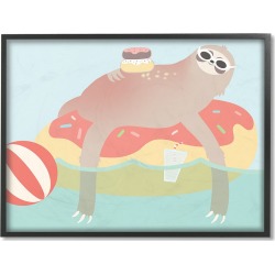 The Kids Room by Stupell Cartoon Lazy Sloth found on Bargain Bro from Ruelala for USD $30.39