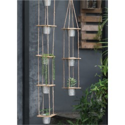 A&B Home Set of 2 Shelburne 5-Tier Hanging Planters