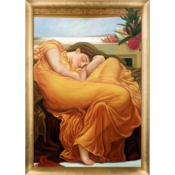 Museum Masters Flaming June Framed Oil Reproduction by Lord Frederic Leighton found on Bargain Bro from Ruelala for USD $227.99