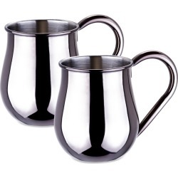 Old Dutch Set of 2 Gunmetal Mule Mugs