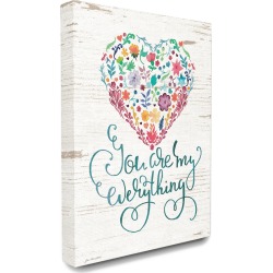 Stupell You Are My Everything Floral Heart found on Bargain Bro from Gilt City for USD $37.99