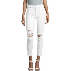 7 For All Mankind Distressed Ankle Jeans