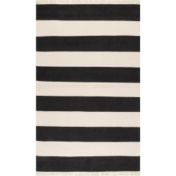 Ashlee Striped Flatweave Cotton Rug