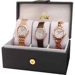 August Steiner Women's Set of 3 Watches