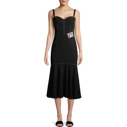 Dolce & Gabbana Contrast Stitched Sweetheart Dress