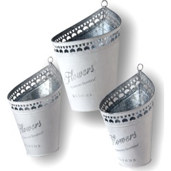 National Tree Set of Three Tin Pots