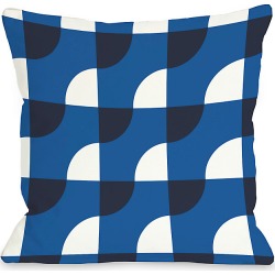 One Bella Casa "Blue Janelle" Decorative Pillow