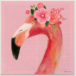 Stupell Floral Flamingo Pink Portrait by Stephanie Workman Marrott