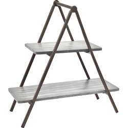 Godinger Grey Wash 2-Tier Server
