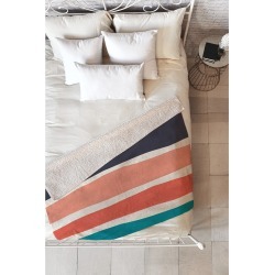 Deny Designs Zoe Wodarz Paper Stripe Fleece Throw Blanket