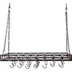 Old Dutch Matte Black Rectangular Pot Rack