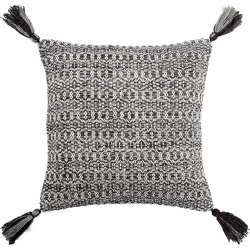 Jaipur Living Cerise Trellis Black & Gray Throw Pillow