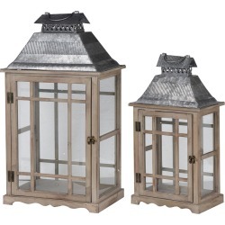 A&B Home Set of 2 Classic Scape Lanterns