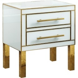 Verlaine Gigi White Side Table