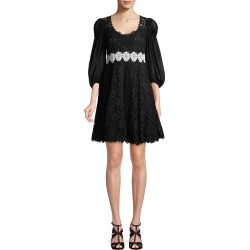 Dolce & Gabbana Lace Puff Sleeve Dress