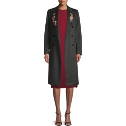 Dolce & Gabbana Floral Applique Car Coat