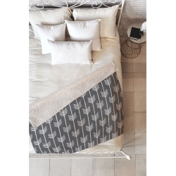 Deny Designs Holli Zollinger Arrows Grey Fleece Throw Blanket