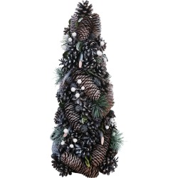 Pinecone Small Green Christmas Natural with Green Accent Tree