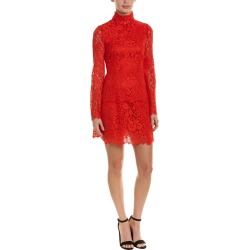 Dolce & Gabbana Lace Silk-Blend Shift Dress