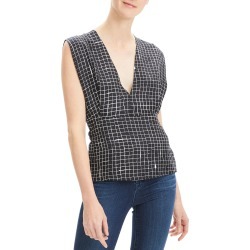 Theory Kimono Pleat Silk Top