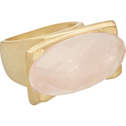 Rivka Friedman Fine Jewelry 18K Clad Quartz East/West Ring