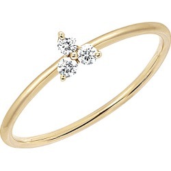 EF Collection 14K Diamond Trio Stack Ring