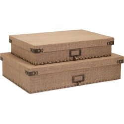 IMAX Set of 2 Corbin Document Boxes