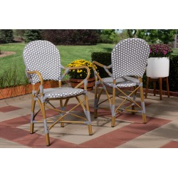 Design Studios Set of 2 Seva Indoor & Outdoor Bistro Dining Chairs