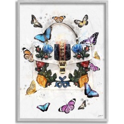 Stupell Fashion Buckle Purse Colorful Butterflies And Floral Wall Art found on Bargain Bro from Ruelala for USD $42.55