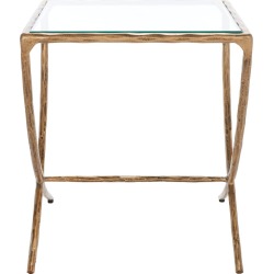 Safavieh Couture Debbie Square Metal Accent Table found on Bargain Bro from Gilt City for USD $303.99