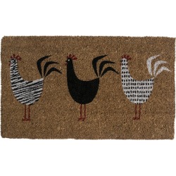 Entryways Roosters Handwoven Coconut Fiber Doormat found on Bargain Bro Philippines from Gilt for $49.99