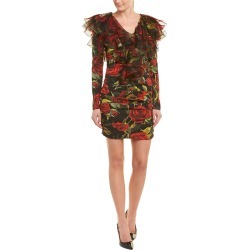 Dolce & Gabbana Ruched Silk-Blend Mini Dress