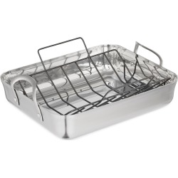 Calphalon Contemporary Stainless Steel 16in Roaster with Rack