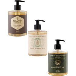 Panier des Sens Set of Three Liquid Marseille Soap