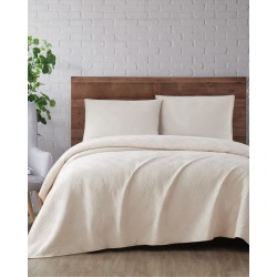 Brooklyn Loom Washed Rayon Basketweave Quilt Set