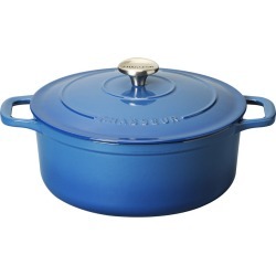 French Home Chasseur 5.25qt Blue French Enameled Cast Iron