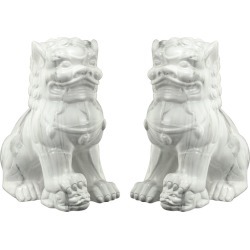 A&B Home Set of 2 Guardian Lion Bookends