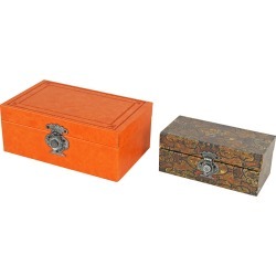 A&B Home Set of 2 Nesting Print Boxes