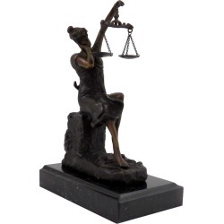 Bey-Berk Bronze Sleeping Lady Justice Sculpture found on Bargain Bro Philippines from Gilt for $99.99