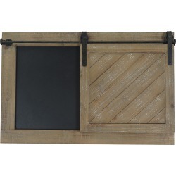 Sagebrook Home Brown Wood Wall Chalkboard