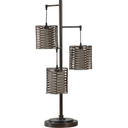 StyleCraft 37in Metal And Rattan Contemporary Table Lamp found on Bargain Bro from Ruelala for USD $113.99