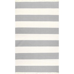 Ashlee Striped Flatweave Cotton Rug