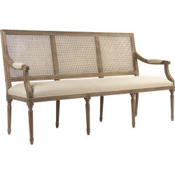 Zentique Louis Cane Back Bench