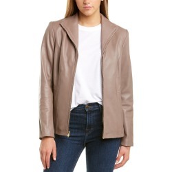 Cole Haan Wing Collar Leather Jacket
